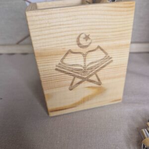pot à crayon cadeaux personnalise grave arabe cadeau enfant musulman mou3alima bois mon objet perso