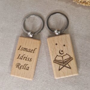 porte clé en bois personnalise cadeau musulman mon objet perso