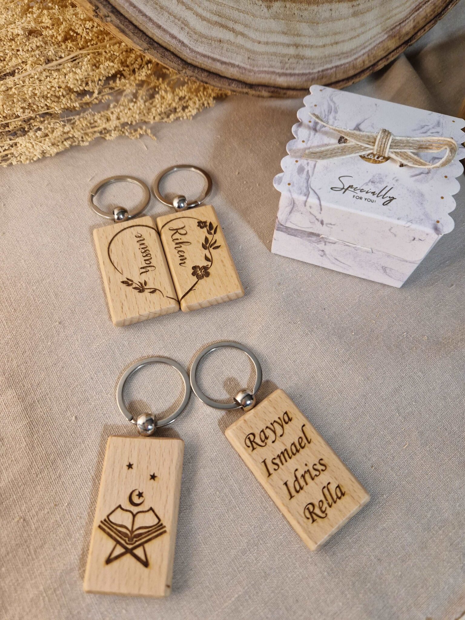 porte clé en bois personnalise cadeau musulman mon objet perso