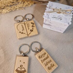 porte clé en bois personnalise cadeau musulman mon objet perso