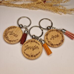 porte clé en bois personnalise cadeau mon objet perso