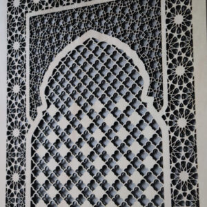 plaque en bois decoupee porte arabe art islamique marocain personnalise cadeau musulman mon objet perso
