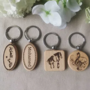 porte clé en bois personnalise cadeau mon objet perso