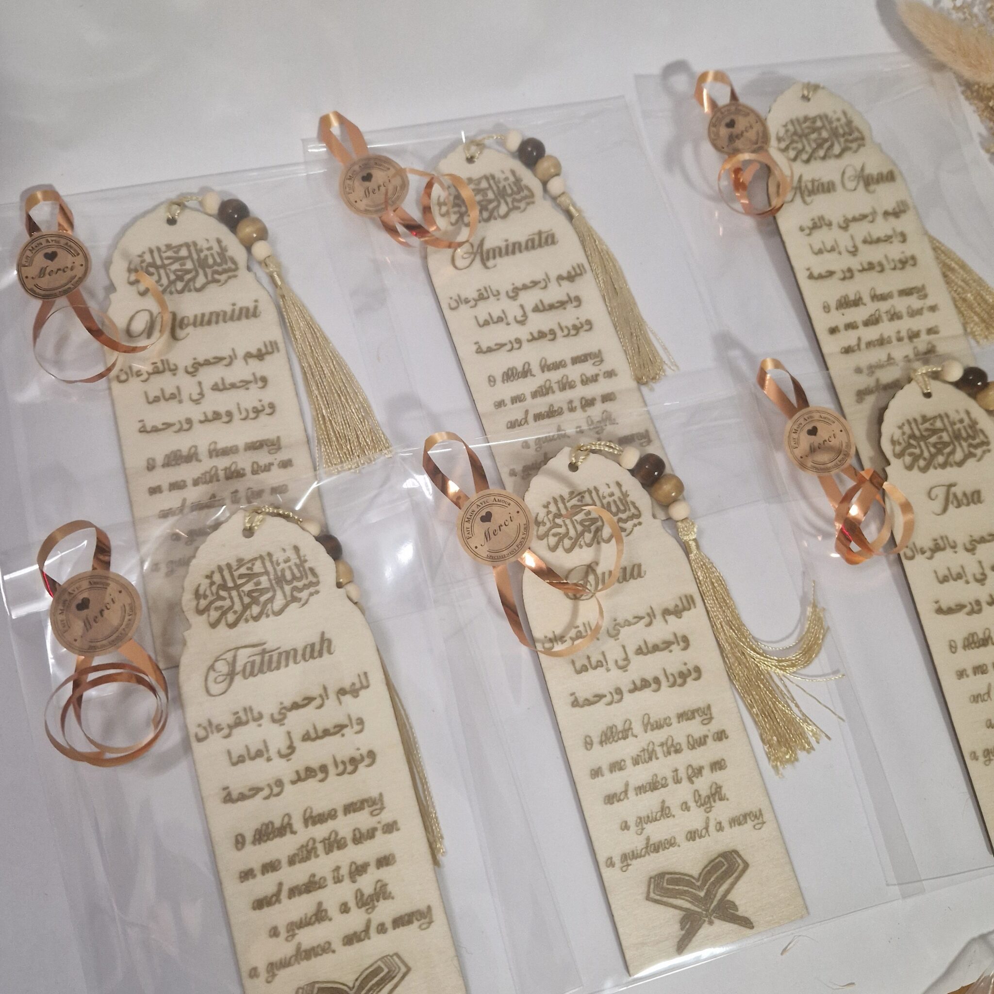 marque page programme de lecture du coran 30 jours personnalise prenom cadeau musulman ramadan mon objet perso