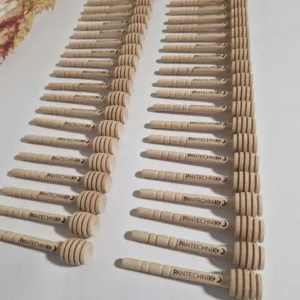 cuillères à miel en bois personnalise logo cadeau entreprise goodies mon objet perso