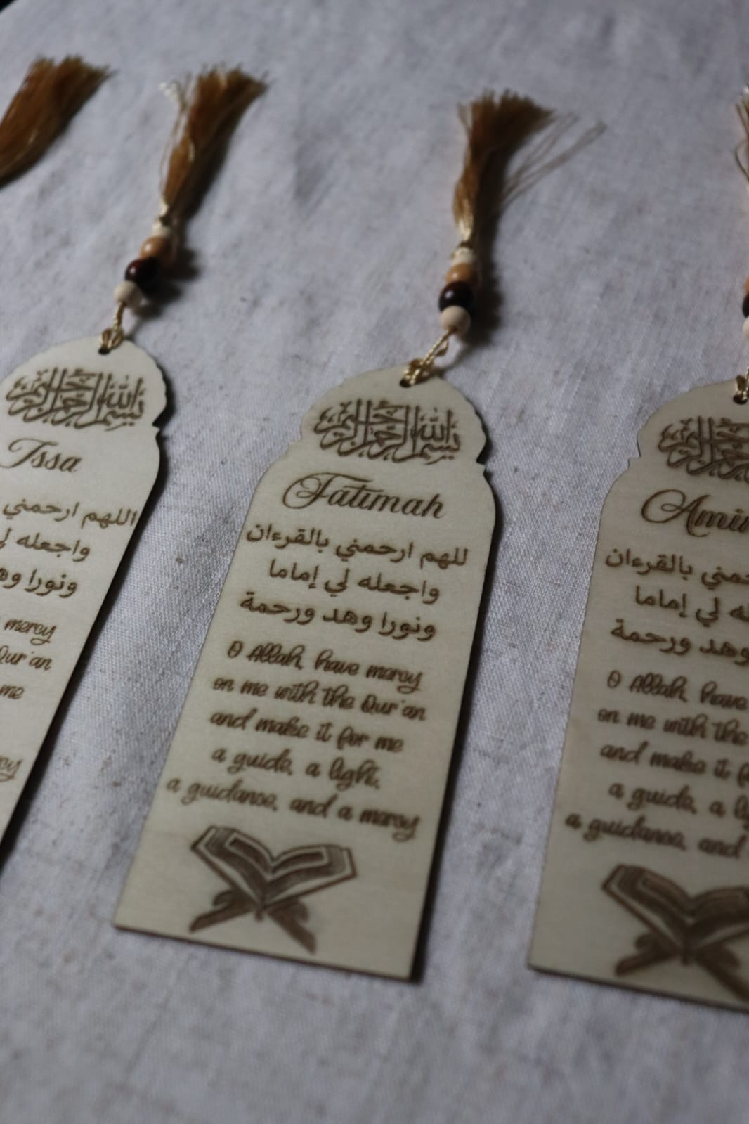 marque page programme de lecture du coran 30 jours personnalise prenom cadeau musulman ramadan mon objet perso