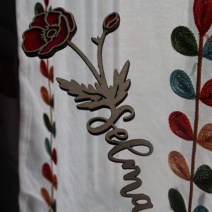 fleur en bois decoupee personnalise cadeau femme mon objet perso