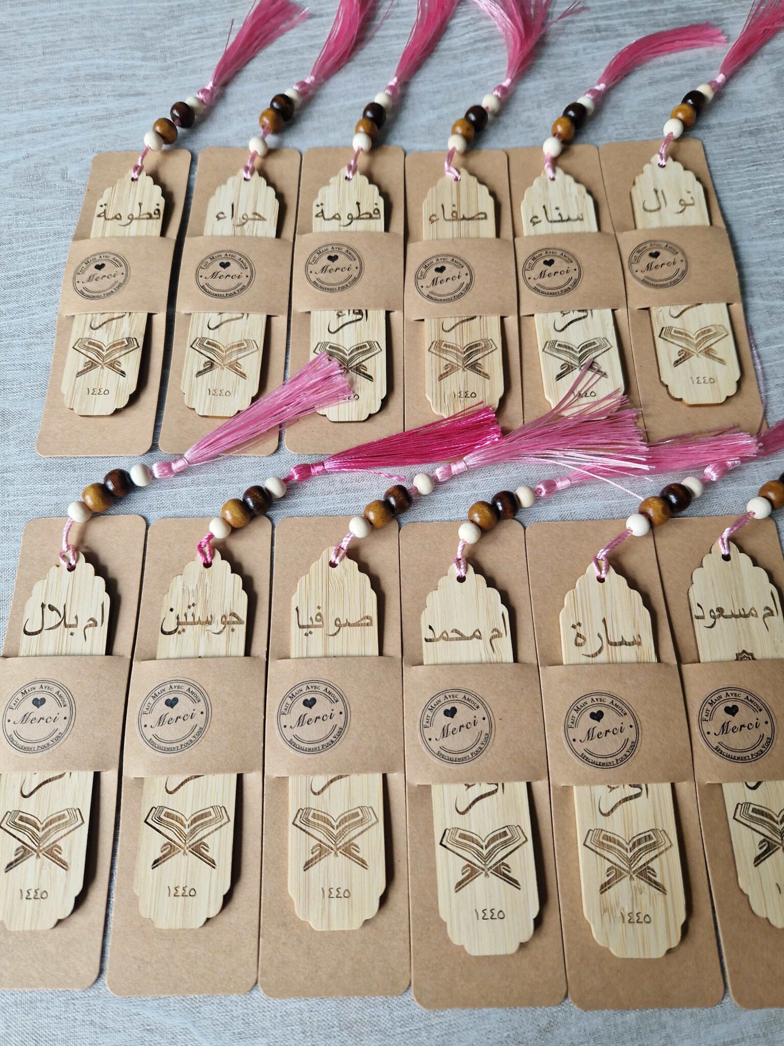 marque page programme de lecture du coran personnalise prenom cadeau musulman ramadan aid mon objet perso