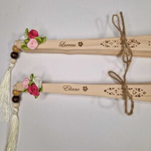 eventail cadeau femme personnalise en bois grave mon objet perso