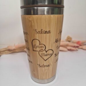 mug en bois personnalise grave prénom en calligraphie arabe prenom musulman cadeau couple petit ami mari homme femme mon objet perso